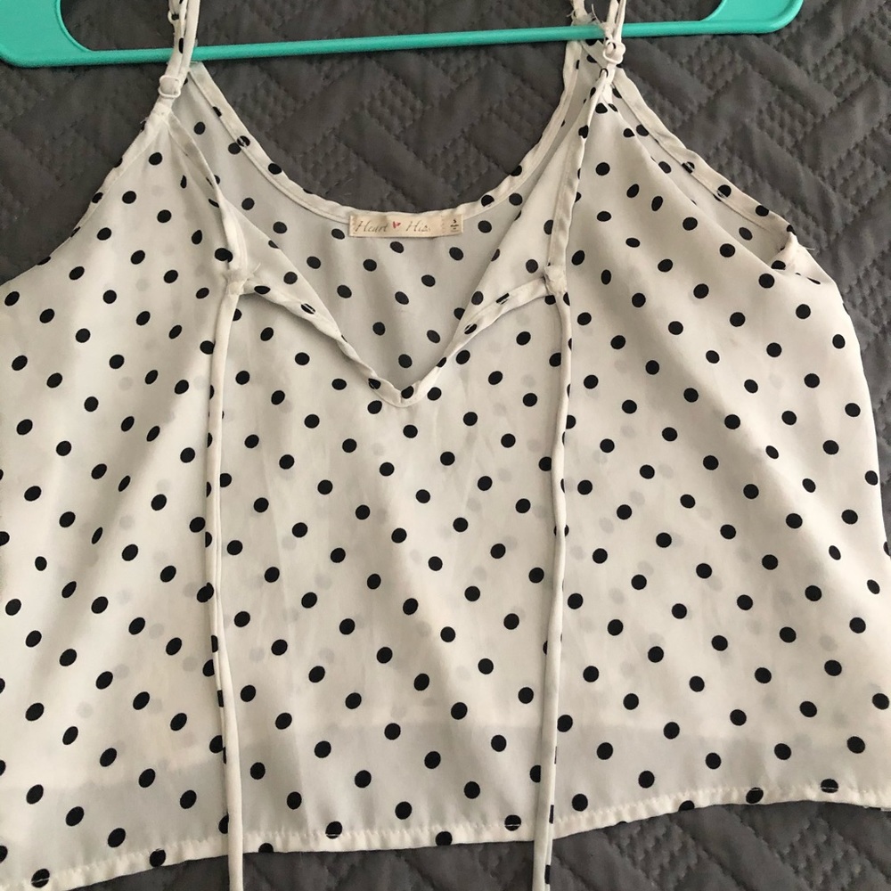 Polka dot top